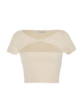 Alexander Wang Cropped Cut-Out Top
